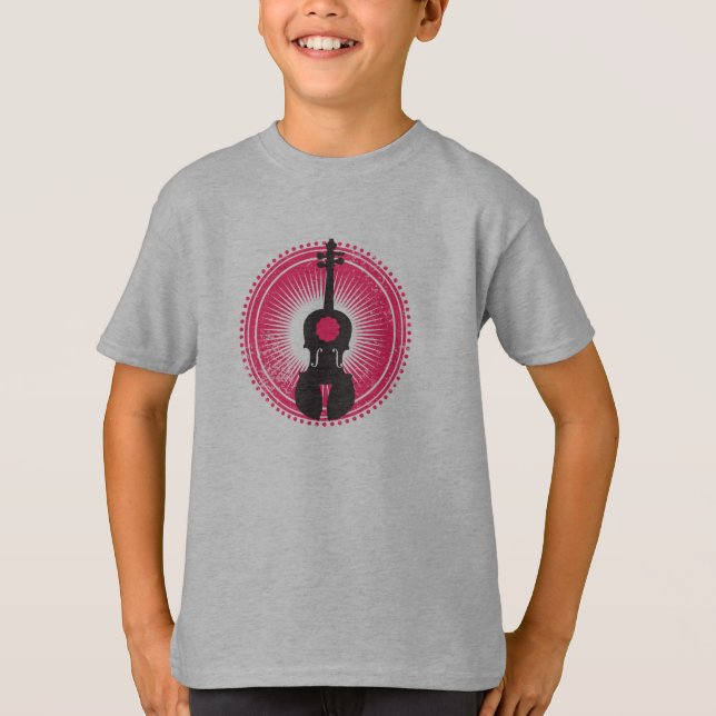 T-shirt Violon+T-shirt pour des garçons (Devant)