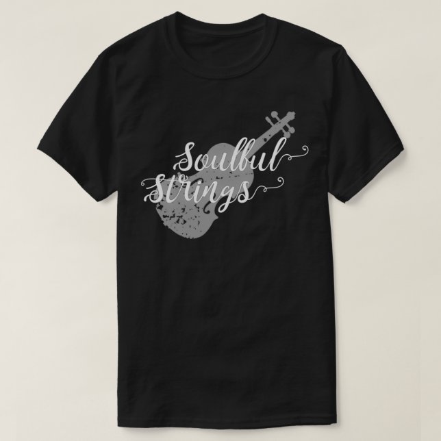 T-shirt Violon violon cadeau d'instrument 5 (Design devant)