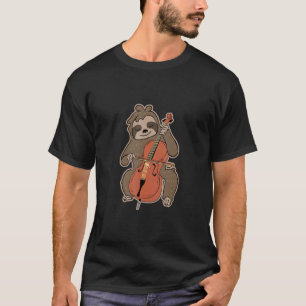 T-shirt Violoncelle Paresseux au violoncelle Joueurs de