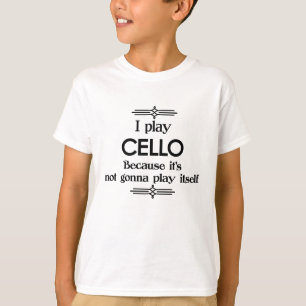 T-shirt Violoncelle - Play Itself Funny Deco