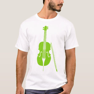 T-shirt Violoncelle - Vert Martien