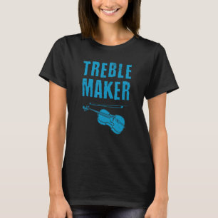 T-shirt Violoniste Mignonne Pour Hommes Femmes Violon Musi