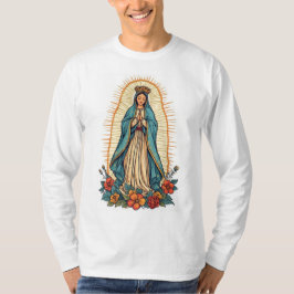 T-shirt Virgin of Guadalupe Men's Long Sleeve Tee Shirt