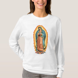 T-shirt Virgin of Guadalupe Women's Long Sleeve Tee Shirt