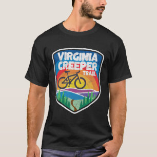 T-shirt Virginia Creeper Trail Retro Mountain Bike Graphic