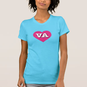 T-shirt Virginia Hot Pink Heart - J'aime VA