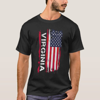 T-shirt Virginia Usa Virginia Black Small