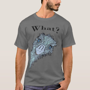 T-shirt Virginia Wright Expressive Emu Face graphique TShi