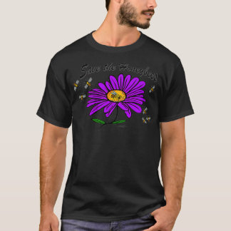 T-shirt Virginia Wright Save the Honeybees Floral Première