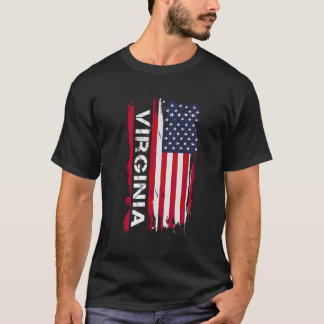 T-shirt Virginie États-Unis Virginie Noir Petit