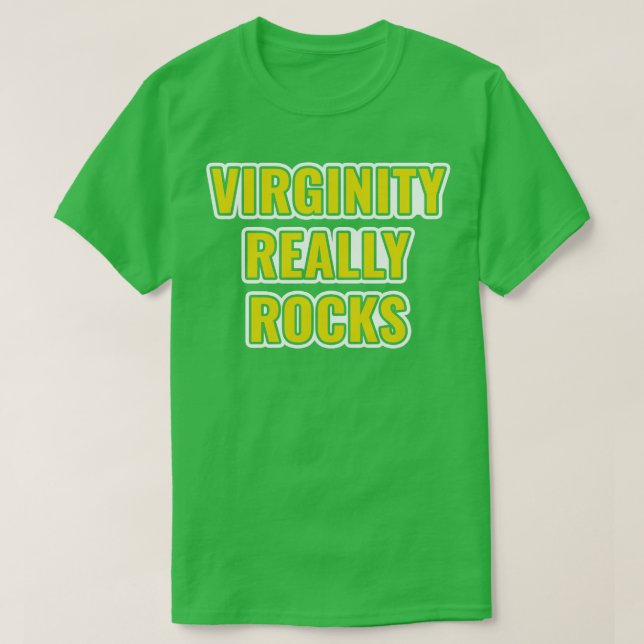 T-shirt Virginity Rocks Virgin (Design devant)
