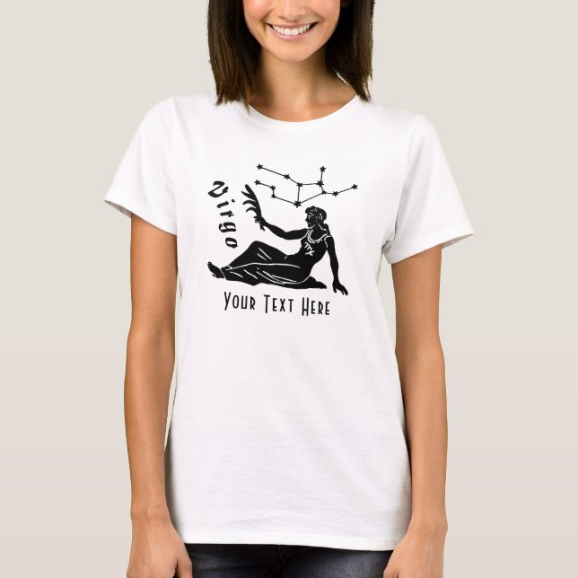 T-shirt Virgo Maiden Constellation Texte personnalisé Anni (Devant)