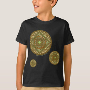 T-shirt Virgo Mandala Chemise noire pour enfants et bébé