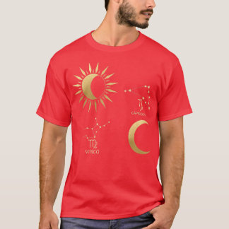 T-shirt Virgo Sun Capricorn Lune Zodiac