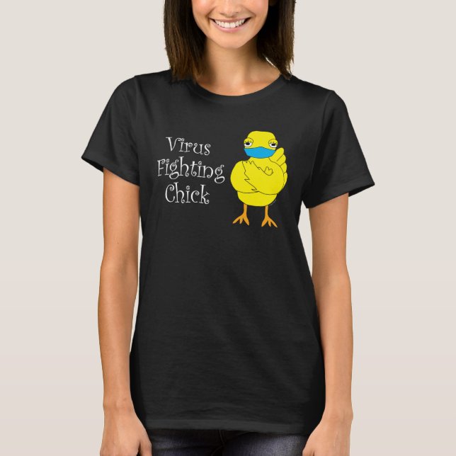 T-shirt Virus Fighting Chick (Devant)