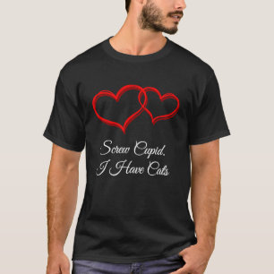 T-shirt Vis Cupidon J'ai des Chats Humour de la Saint-Val