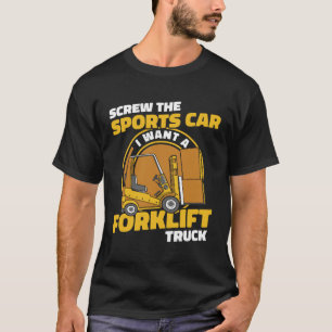 T-shirt Vis Le Conducteur De L'Entrepôt De Voiture De Spor