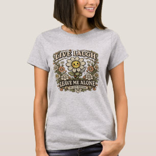 T-shirt Vis Ma Vie Laisse Moi Tranquille Humour Noir Vinta