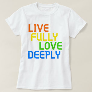 T-shirt Vis Plein, Amour Profondément phozos