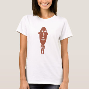 T-shirt Visage abstrait art tribal africain indigène