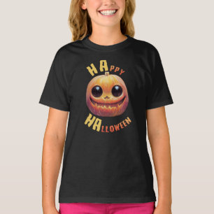 T-shirt Visage citrouille   Bonne Halloween