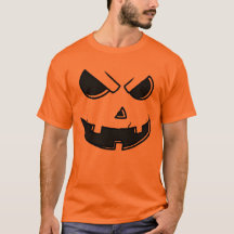 T-shirt visage Citrouille Halloween Jack-o'-lanter