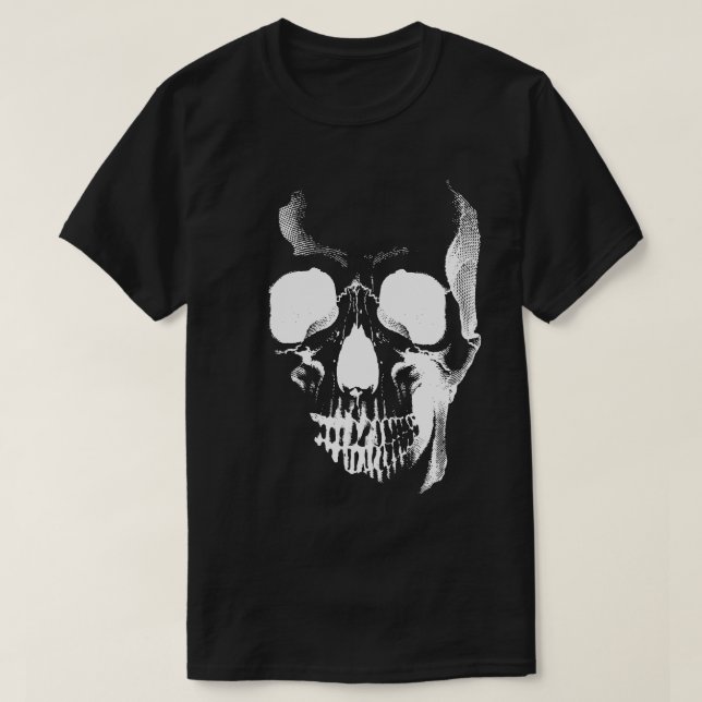 T-shirt visage crâne (Design devant)
