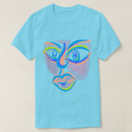 T-shirt Visage d'Art Moderne