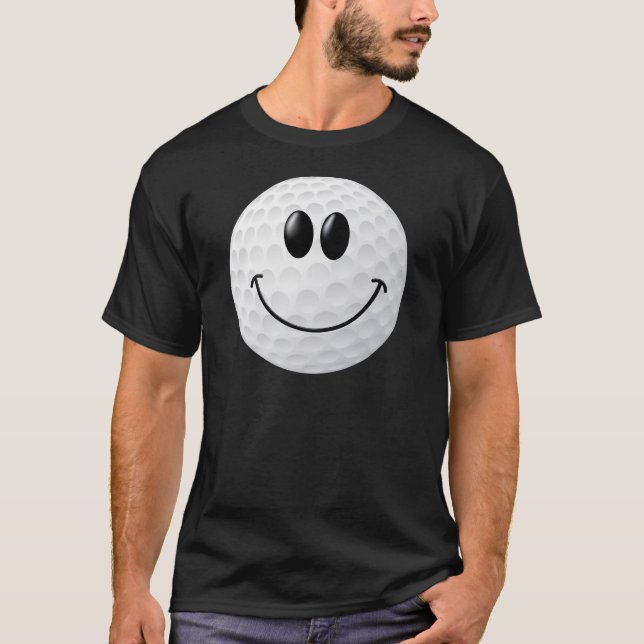 T-shirt Visage de boule de golf (Devant)