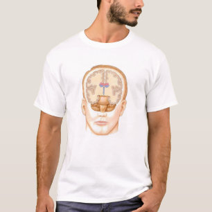 T-shirt Visage de cerveau