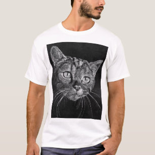 T-shirt Visage de chat mon dessin de lycée