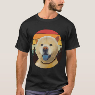 T-shirt VISAGE DE CHIEN chow chow CHIEN FÔRET RÉTRO PINS C
