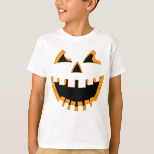 T-shirt Visage de citrouille DRÔLE