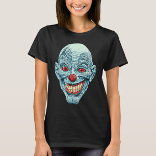 T-shirt Visage de clown effrayant et terrifiant pour la te