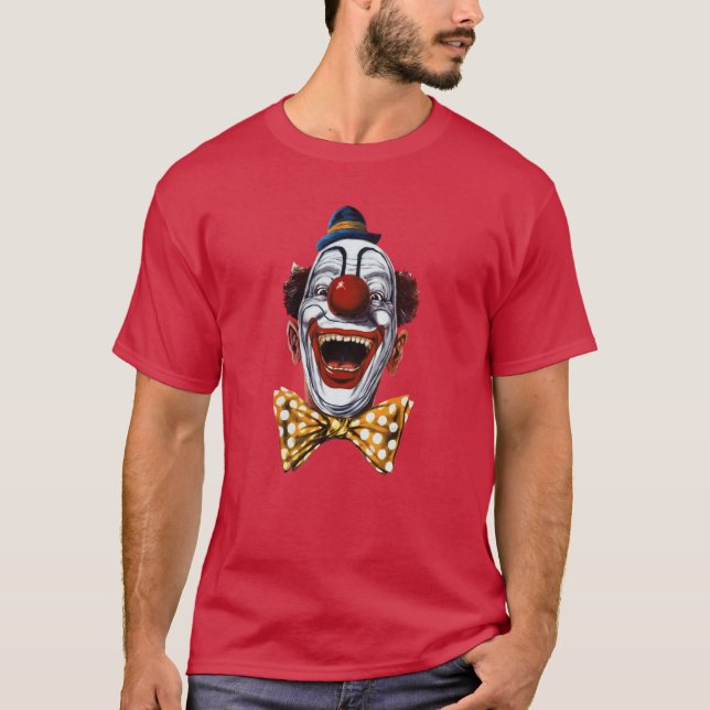 T-shirt Visage de clown Vintage (Devant)