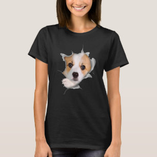 T-shirt Visage de Corgi Mignon à l'Intérieur du Corgi Gall