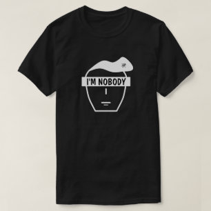 T-shirt Visage de dessin animé mystérieux anonyme