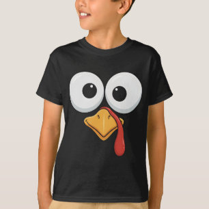 T-shirt Visage de dinde drôle de Thanksgiving pour la fami