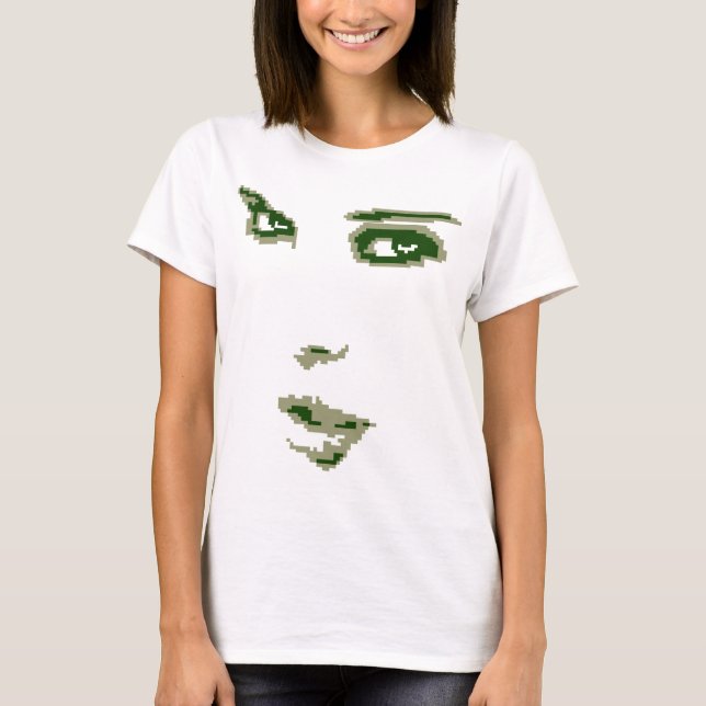 T-shirt visage de femme (Devant)