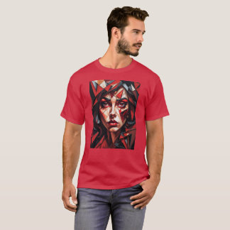 T-shirt Visage de femme Abstraite
