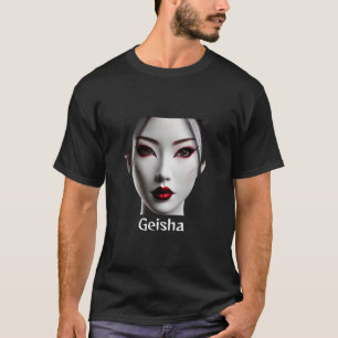 T-shirt Visage de geisha symbole de pureté