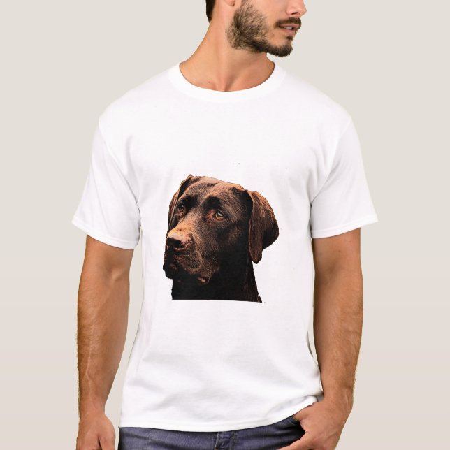 T-shirt visage de laboratoire de chocolat (Devant)