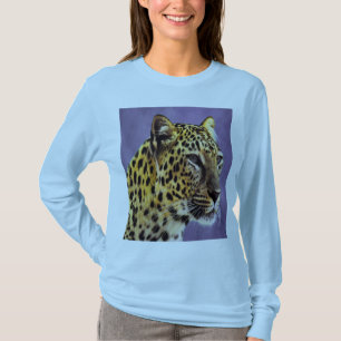 T-shirt Visage de léopard
