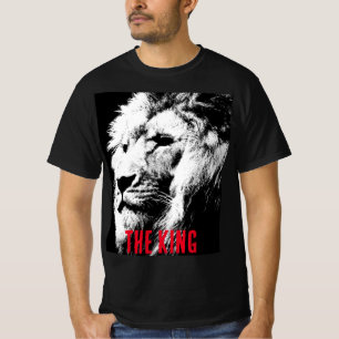 T-shirt Visage de Lion Pop Art Élégant Modèle pour Hommes 