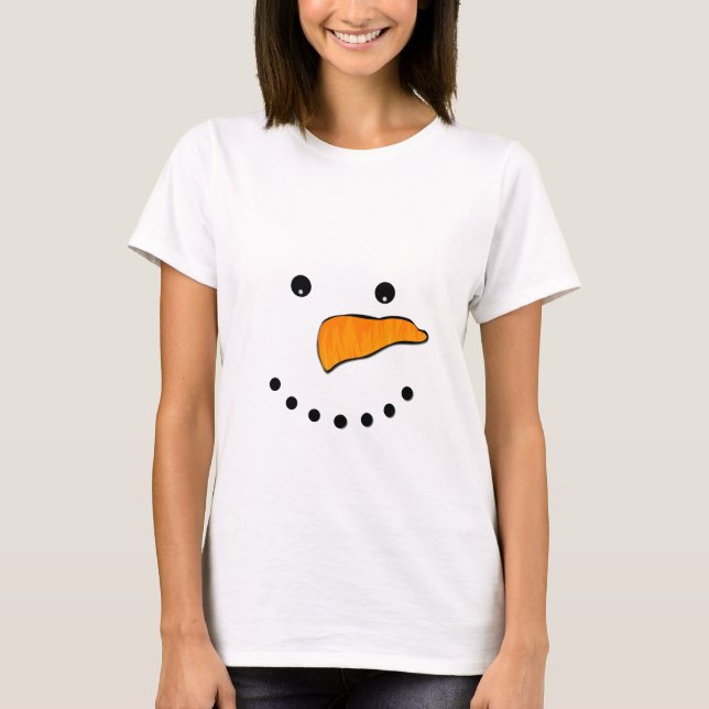 T-shirt Visage de neige (Devant)
