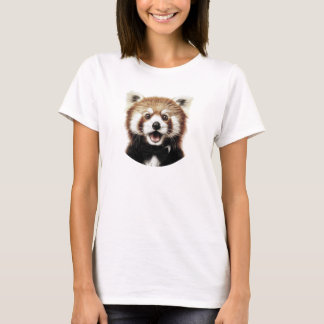 T-shirt Visage de panda roux