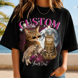 T-shirt Visage de petite amie personnalisé Bootleg Rap