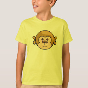 T-shirt visage de singe