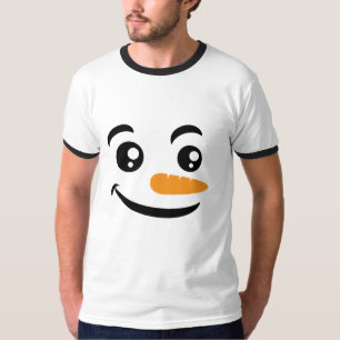 T-shirt Visage de Snowman souriant