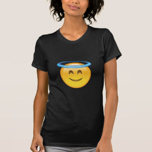 T-shirt Visage de sourire avec le halo Emoji
